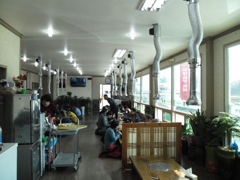 보은가든 자바라 후드 환기시설